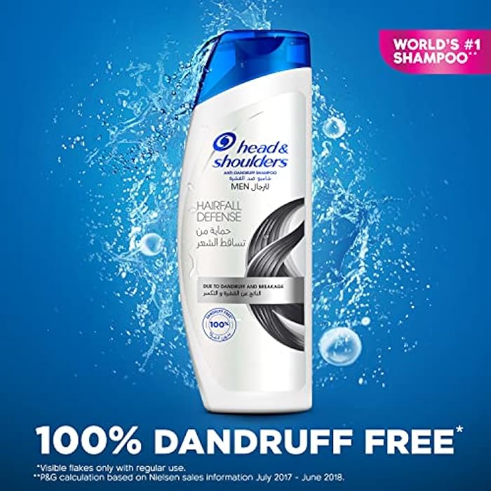 Head & Shoulders Hairfall Defense Anti-Dandruff Shampoo For Men 400ml - Image 2